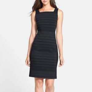 Eileen Fisher/Black Striped Dress Sz 2